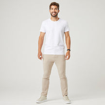 Camiseta Masculina Algodão Pima - Branca