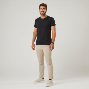 Camiseta Masculina Algodão Pima - Preta