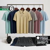 Camisa Polo Masculina Latitude – Poliéster e Elastano, Secagem Rápida e Alta Resistência